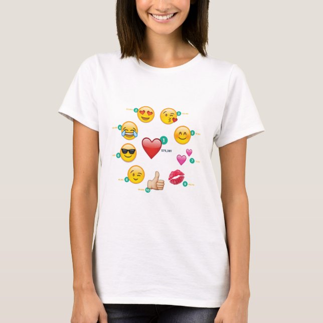 T-shirt emoji de cercle (Devant)