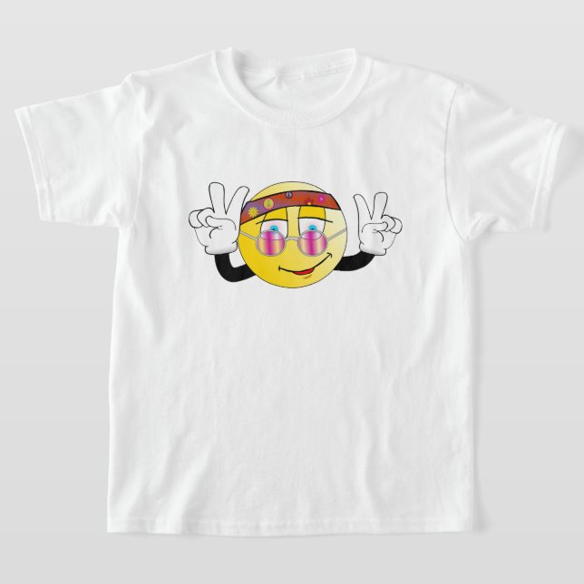 T-Shirt Emoji de conception de paix rétro et drôle (Poser)