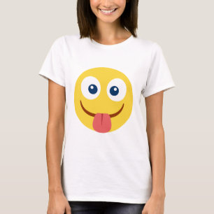 T-shirt Emoji de langue coincée