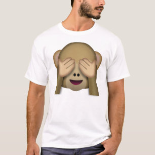 T-shirt Emoji de singe de Voir-Aucun-Mal