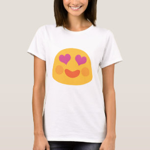 T-shirt Emoji des yeux du coeur