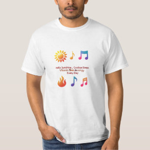 T-shirt Emoji éclate "Vitamine Mer & Énergie" Valeur graph