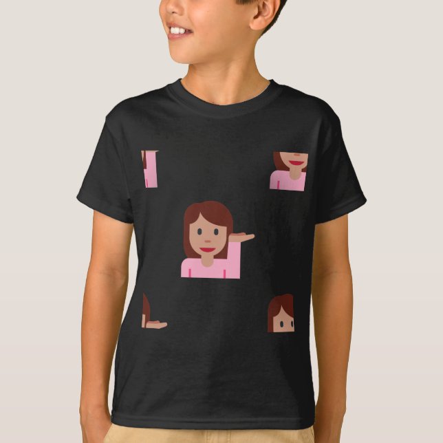 T-shirt emoji femme (Devant)