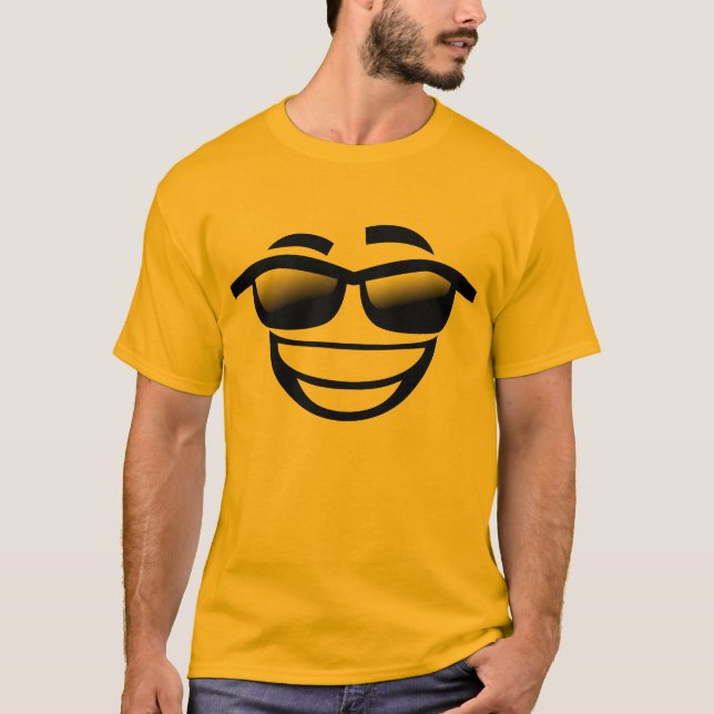 T-shirt Emoji frais drôle de type (Devant)