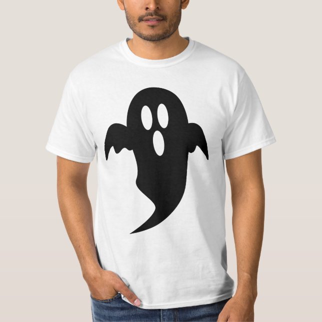 T-Shirt Emoji Ghost Cute - Ghost Éffrayant & Fun (Devant)