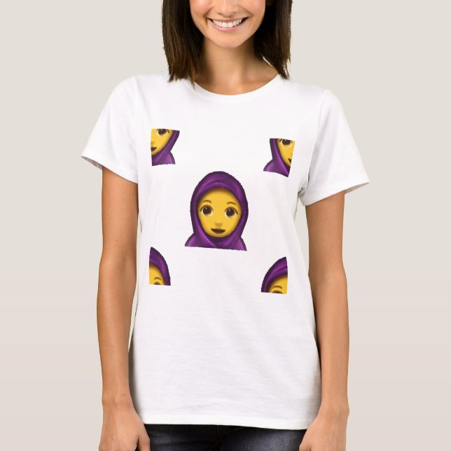 T-shirt emoji hajib (Devant)