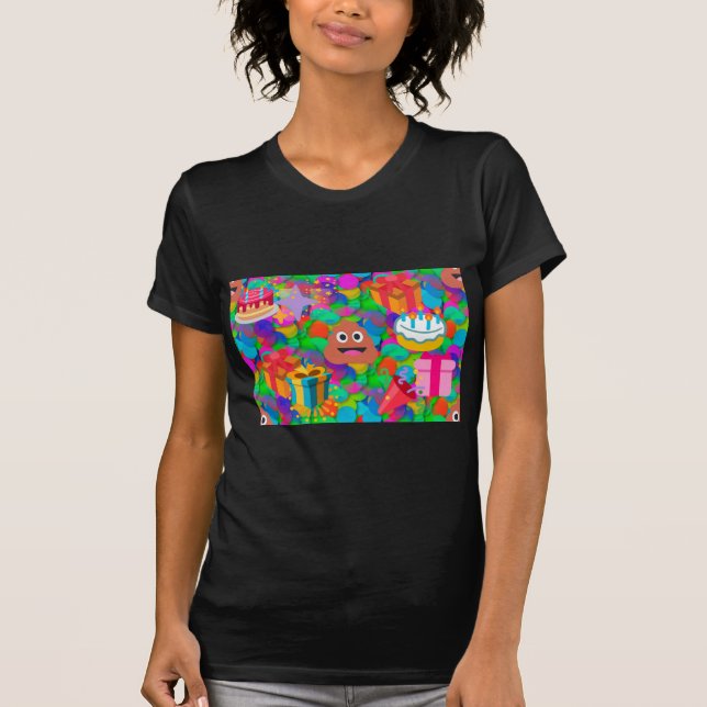 T-shirt emoji joyeux pod'anniversaire (Devant)