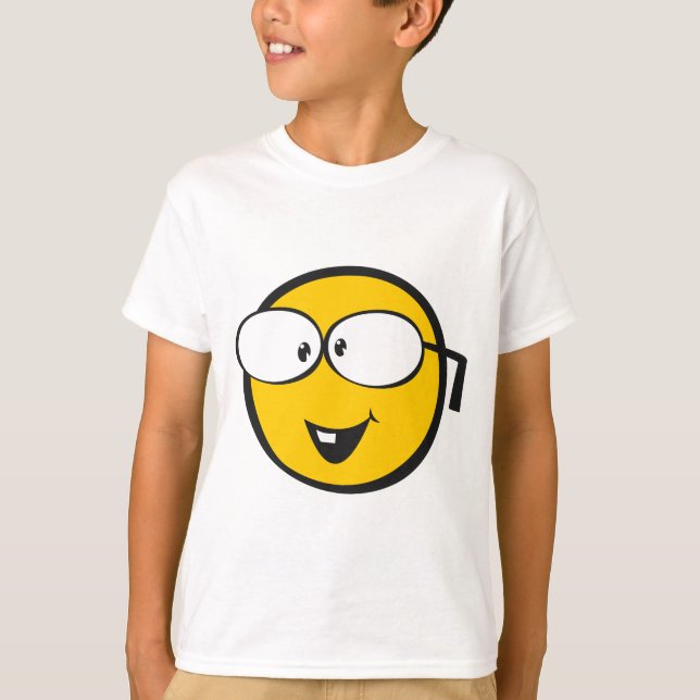 T-shirt Emoji nerd (Devant)