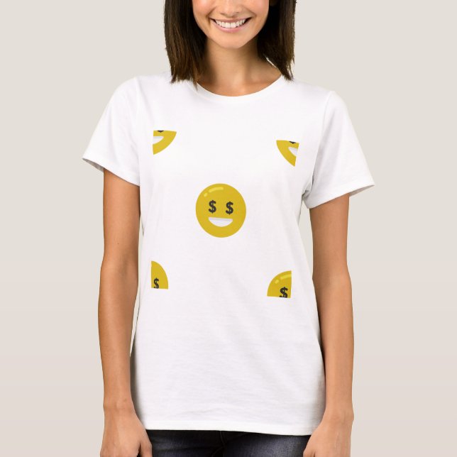 T-shirt emoji oeil argent (Devant)