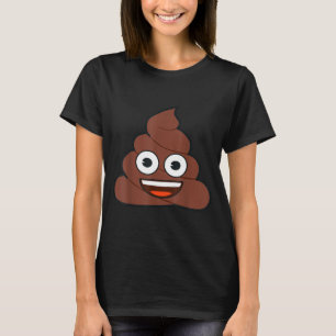 T-shirt Emoji Officiel Caca Heureux Jaune Visage Souriant 