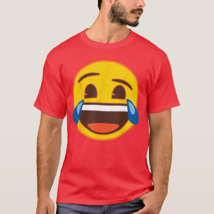 T-shirt Émoji officiel visage jaune sourire larmes de rire