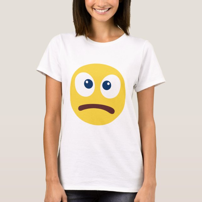 T-shirt Emoji pas amusant (Devant)