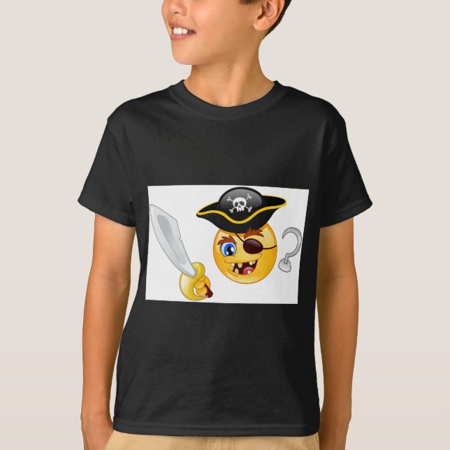 T-shirt emoji pirate (Devant)
