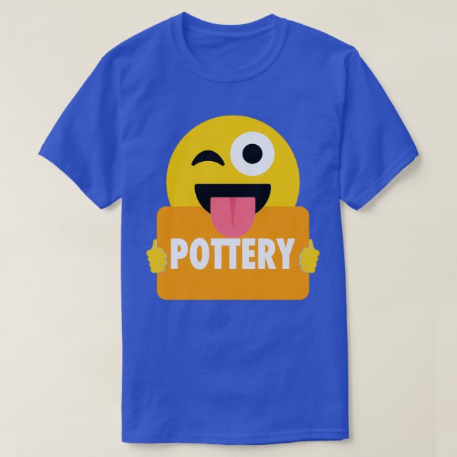 T-shirt Emoji poterie Wink (Design devant)