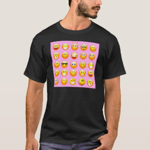T-shirt émoji rose pastel