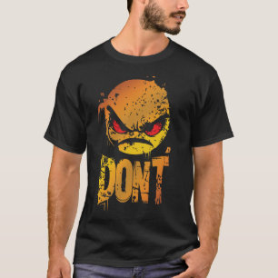 T-shirt Émoji Rouge en Gras avec le Texte 'NE FAIS PAS'