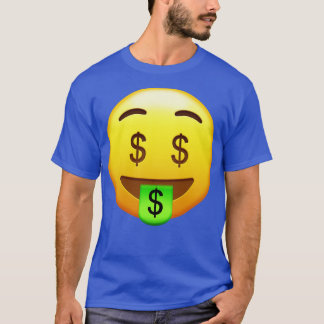 T-shirt Emoji Tirt face à bouche argent