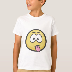 T-shirt Emoji : Visage avec la langue Collée-