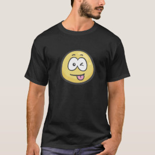 T-shirt Emoji : Visage avec la langue et l'oeil Collés- d