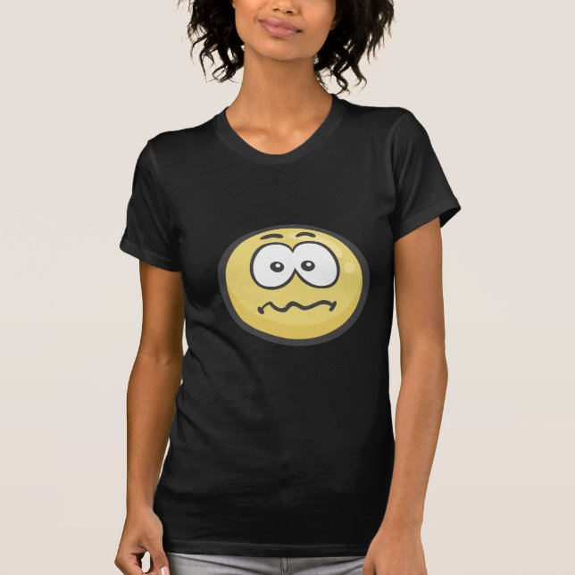 T-shirt Emoji : Visage confondu (Devant)