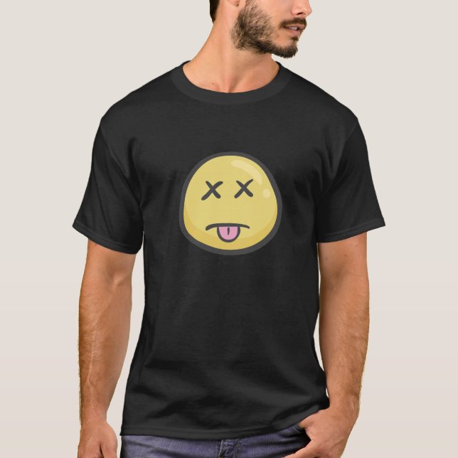 T-shirt Emoji : Visage fatigué (Devant)