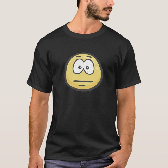 T-shirt Emoji : Visage sans expression (Devant)