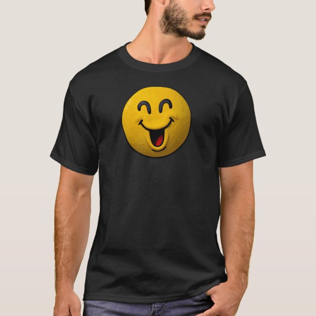 T-shirt Émoji visage souriant riant (Devant)