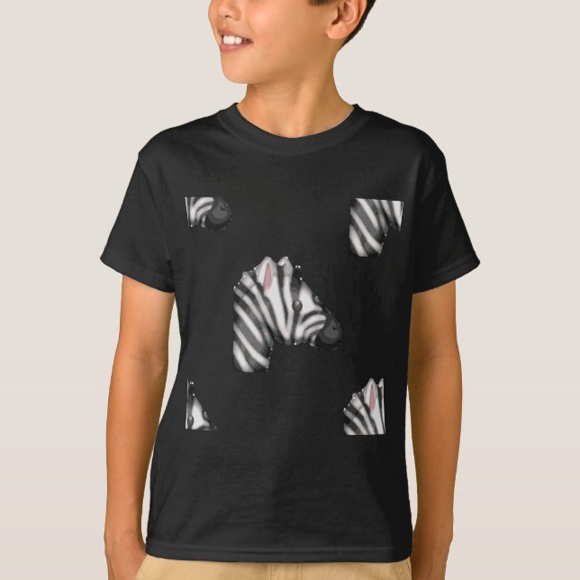 T-shirt emoji zebra (Devant)
