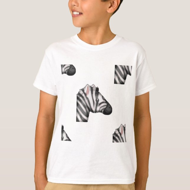 T-shirt emoji zebra (Devant)