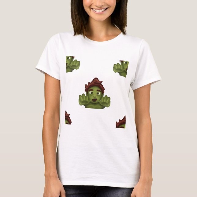 T-shirt emoji zombie (Devant)