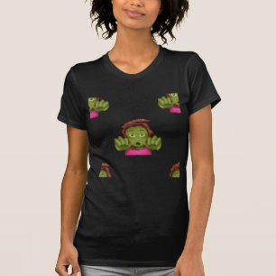 T-shirt emoji zombie femme