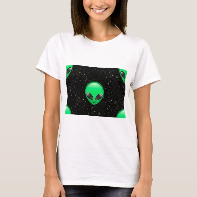 T-shirt emojis alien (Devant)