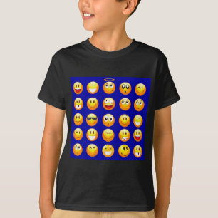 T-shirt emojis bleu foncé