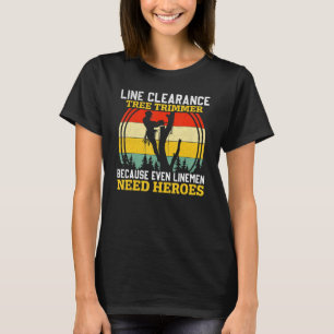 T-shirt Émondeur d'arbres de ligne Arboriste Coupeur d'arb