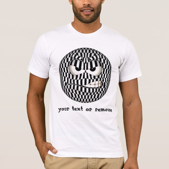T-shirt Émoticon de visage en colère (Devant)