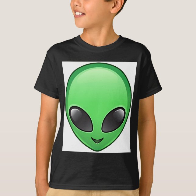 T-shirt émoticône alien (Devant)