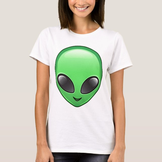 T-shirt émoticône alien (Devant)