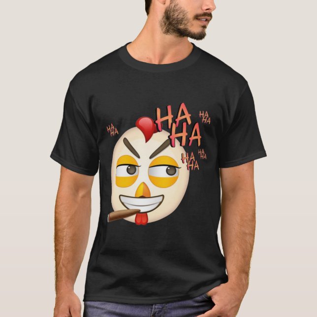 T-Shirt Émoticône de Rire (Devant)