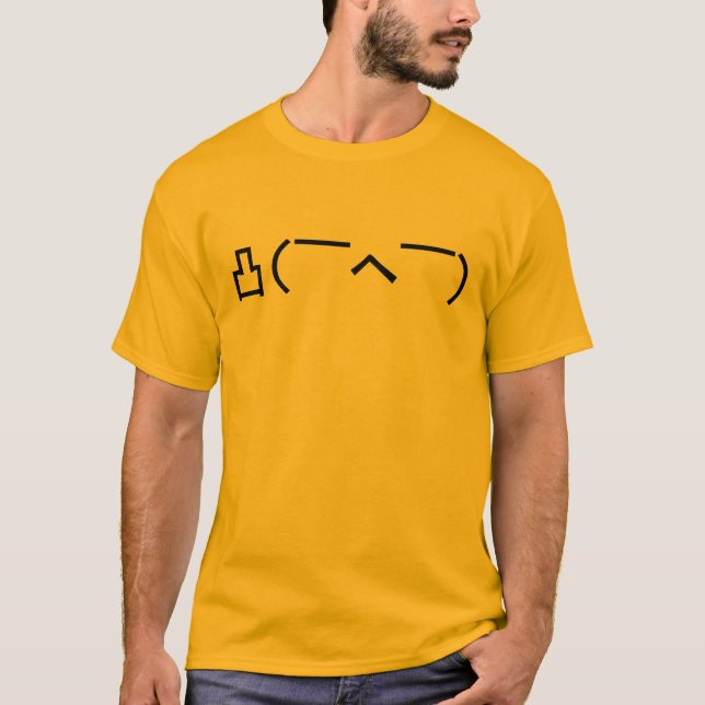 T-shirt Emoticône du doigt moyen en colère Kaomoji japonai (Devant)