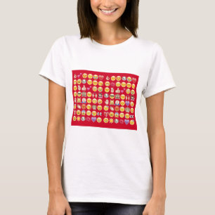 T-shirt émoticône rouge