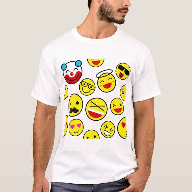 T-shirt émoticônes clowns (Devant)