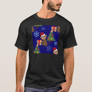 T-shirt Émotion de singe de père Noël