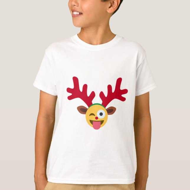 T-shirt émotion des rennes de xmas (Devant)