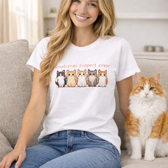 T-shirt Emotional Support - Kawaii Cutie Kitties - Cat Mom (Créateur téléchargé)