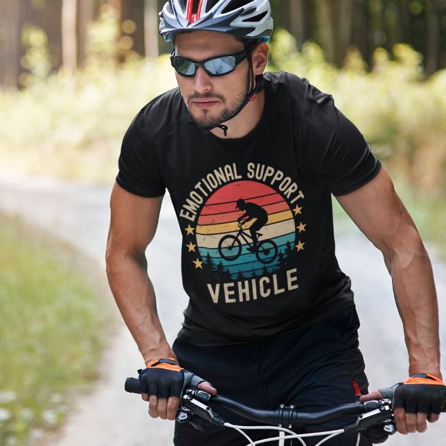 T-shirt Emotional Support Vehicle - Funny Cycling  (Créateur téléchargé)