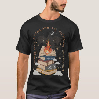 T-shirt Emotionally Attached To Fictional Dragons Fiction 
