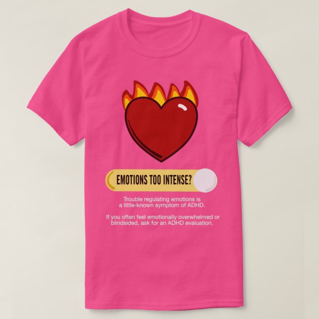 T-shirt Emotions de sensibilisation ADHD (Design devant)