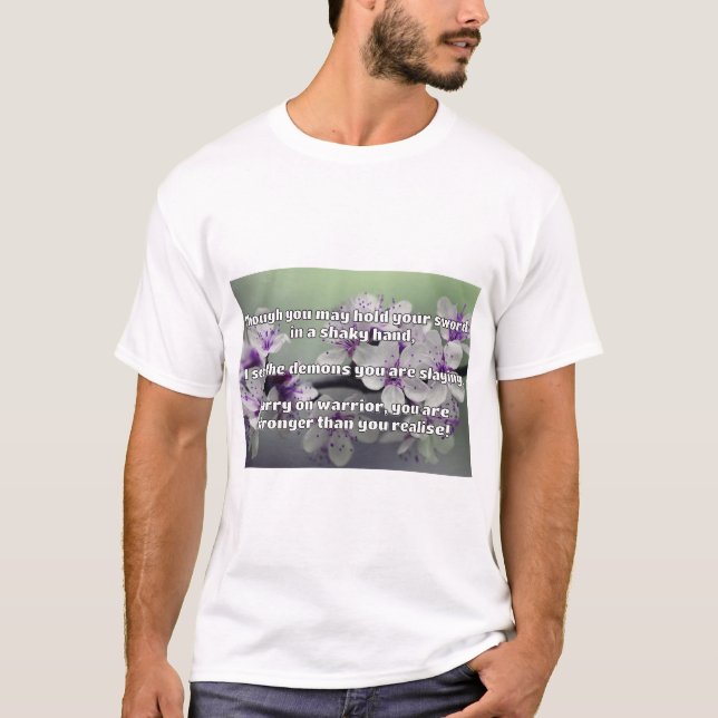 T-shirt Empath Warrior Citation positive Encouragement (Devant)