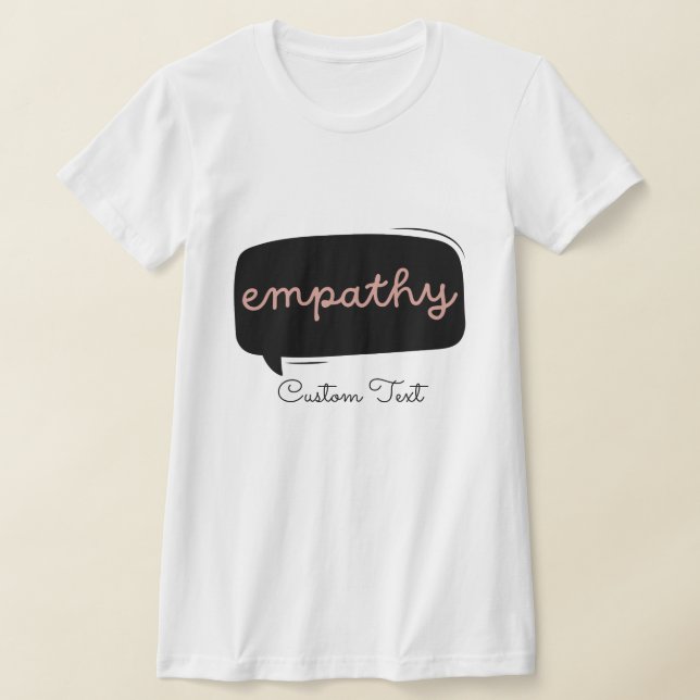 T-shirt Empathie Texte personnalisé Santé mentale personna (Poser)