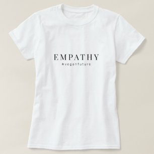 T-shirt EMPATHIE végétale moderne Simple minimal Typogra